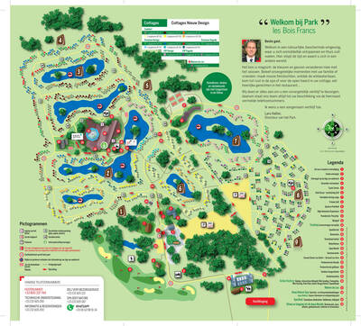 Park map centerparcs Les Bois-Francs