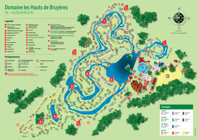 Park map centerparcs Les Hauts de Bruyères