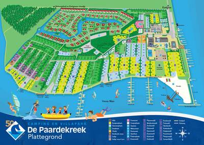 Park map De Paardekreek