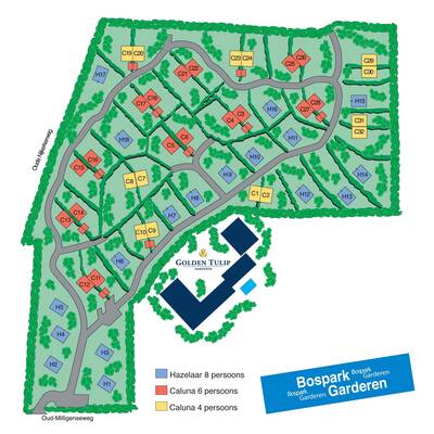 Park map Droompark Bospark Garderen