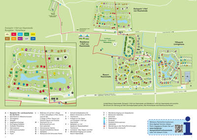 Park map Duinpark ’t Hof van Haamstede
