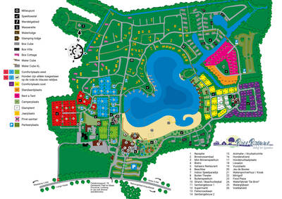 Park map holiday park BreeBronne