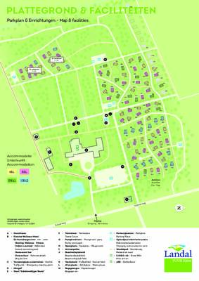 Park map landal puur Exloo