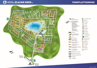 Park map Oostappen Blauwe Meer
