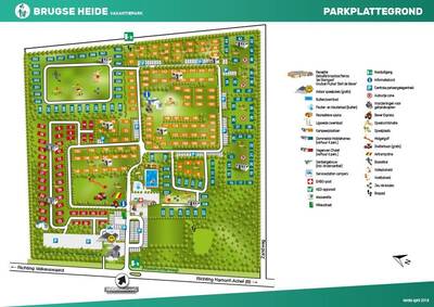 Park map Oostappen Brugse Heide