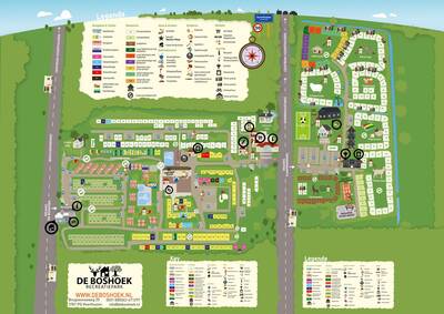 Park map Recreatiepark De Boshoek
