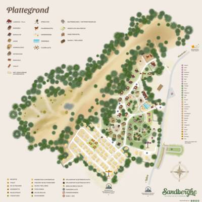 Park map Sandberghe