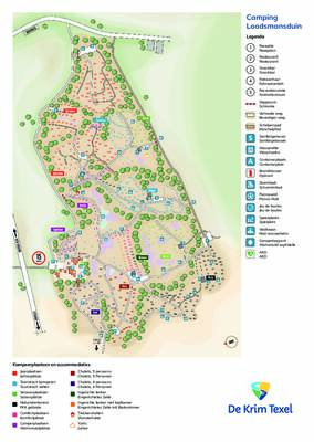 Park map Texelcamping Loodsmansduin
