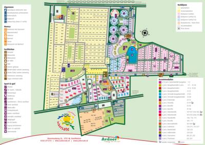 Park map vakantiepark Ackersate