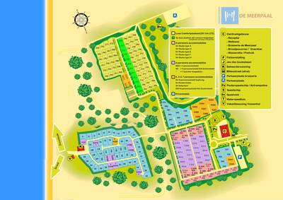 Park map vakantiepark de meerpaal