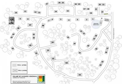 Plattegrond Village de Vacances de Oignies