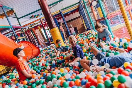 The ball pit in the "Giga Konijnenhol" of holiday park Beerze Bulten