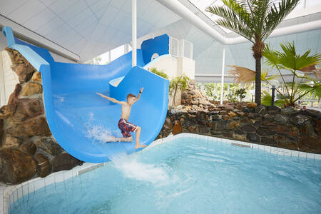 Lagoon pool with water slide at Buitenhof de Leistert