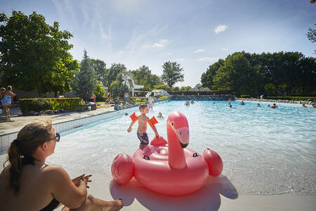 The outdoor wave pool at holiday park Buitenhof de Leistert