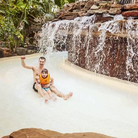 The whitewater course in the Aqua Mundo of Center Parcs De Huttenheugte