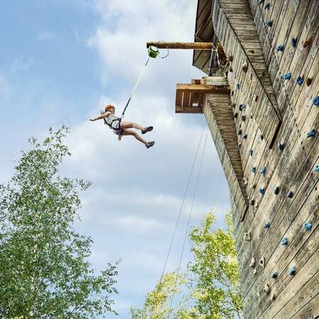 Wall climbing, a sporty activity, to be done at Center Parcs De Kempervennen