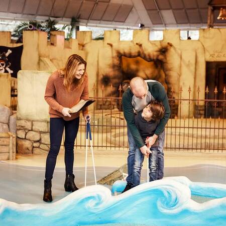 Interactive Indoor Minigolf in the Action Factory at Center Parcs De Vossemeren