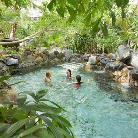 Lagoon pool next to the wave pool in the Aqua Mundo in Center Parcs Erperheide