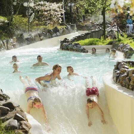 The white water course of the Aqua Mundo in Center Parcs Het Meerdal