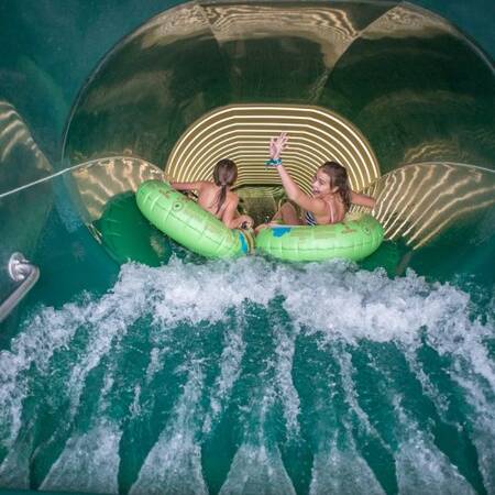 Center Parcs Le Bois aux Daims water slide with tires