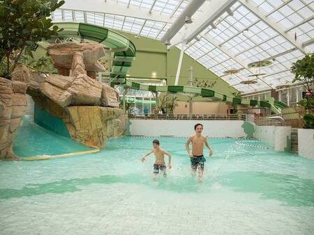 The Aqua Mundo wave pool in Les Ardennes of Center-Parcs