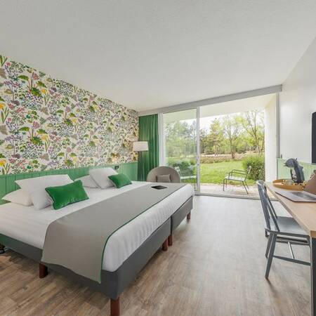 Center Parcs Les Bois-Francs bedroom with box spring