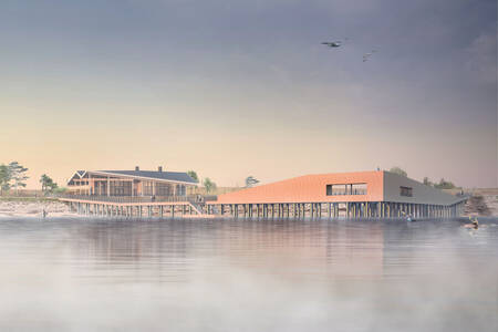 Impression of the new Market Dome of Center Parcs Nordborg Resort