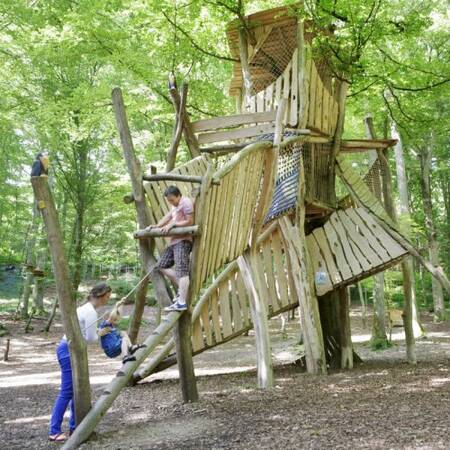 Children playing in a playground at Center Parcs Park Eifel