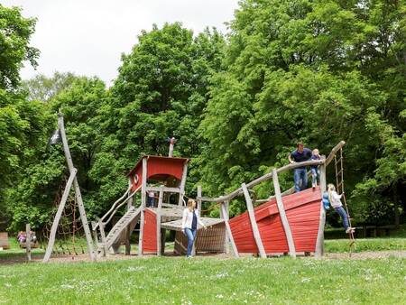 Play ship playground with children playing at Center Parcs Park Eifel