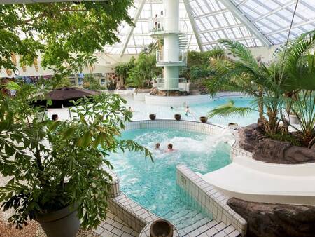 A bubble bath in the Aqua Mundo in Center Parcs Park Zandvoort