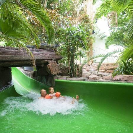 One of the two slides in the Aqua Mundo swimming pool in Center Parcs Park Zandvoort