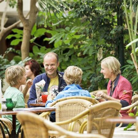 Terrace in the Market Dome of Center Parcs Park Zandvoort