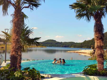 Outdoor pool of the Aqua Garden of Center Parcs Terhills Resort