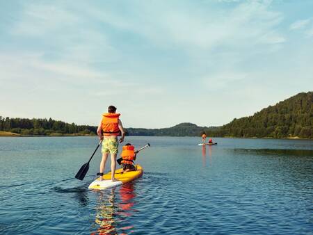 Stand up paddling activity at Center Parcs Terhills Resort