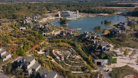 Aerial view of Center Parcs Villages Nature Paris