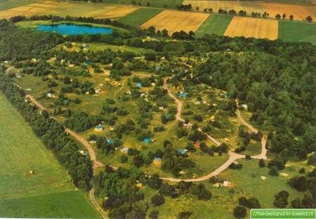 Aerial view of camping De Berenkuil in Grolloo