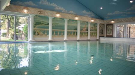 The indoor pool of holiday park De Boshoek on the Veluwe