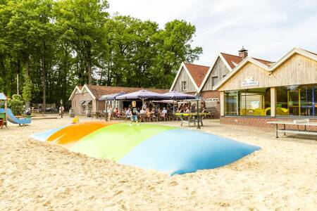 Playground with air trampoline near the catering industry at camping De Witte Berg