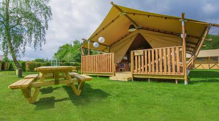 Safari tent at Drouwenerzand holiday park