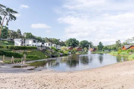 Beach on the recreational lake at holiday park EuroParcs Brunssummerheide