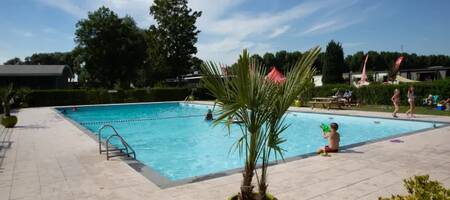 People in the outdoor pool of holiday park EuroParcs De Biesbosch