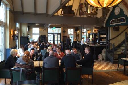 People in the restaurant at holiday park EuroParcs De Rijp