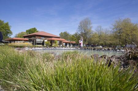 "Horeca plaza" of EuroParcs Limburg with restaurant, fresh market, snack bar and indoor playground