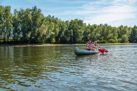 People canoeing at holiday park EuroParcs Marina Strandbad