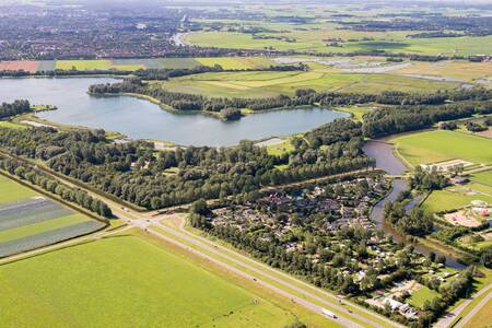 Aerial view of the EuroParcs Molengroet holiday park