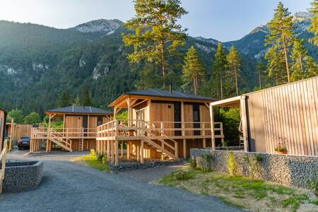 Detached chalets at the EuroParcs Pressegger See holiday park