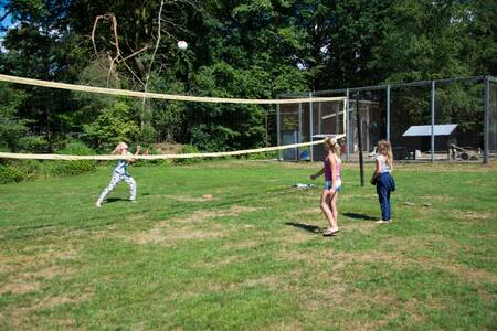 Children playing volleyball at the EuroParcs de Wiltzangh holiday park