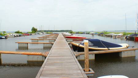 The marina at the Europarcs Bad Hoophuizen holiday park on Lake Veluwe