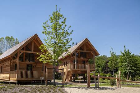 Accommodations of the "Heydehuis" type at the Sandberghe holiday park