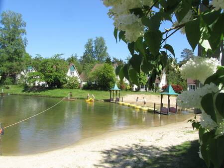 Holiday homes and beach at the Hellendoorn holiday park